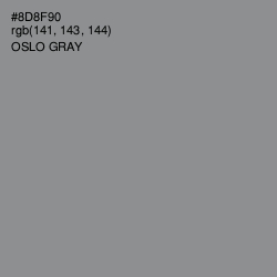 #8D8F90 - Oslo Gray Color Image